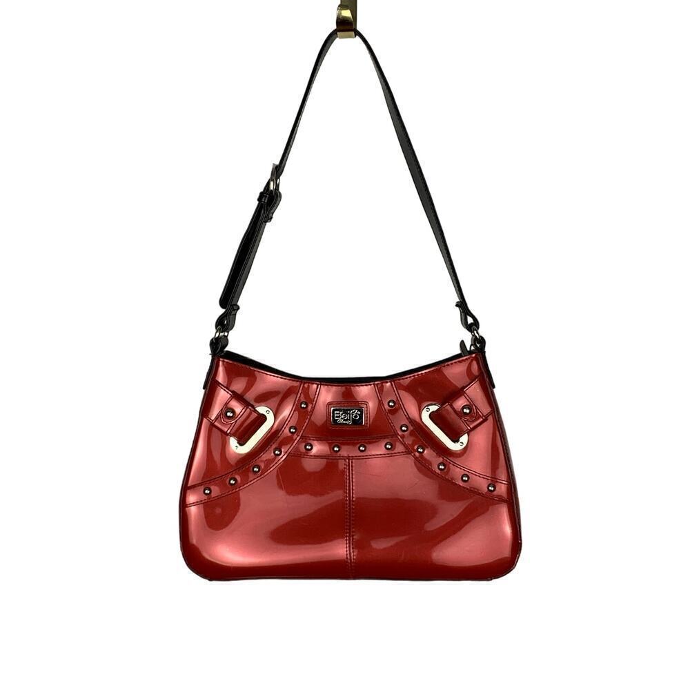 Beijo Lipstick Red Vinyl Shoulder Bag